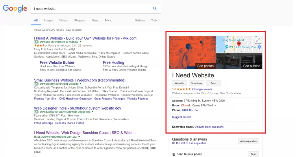 I Need Website image